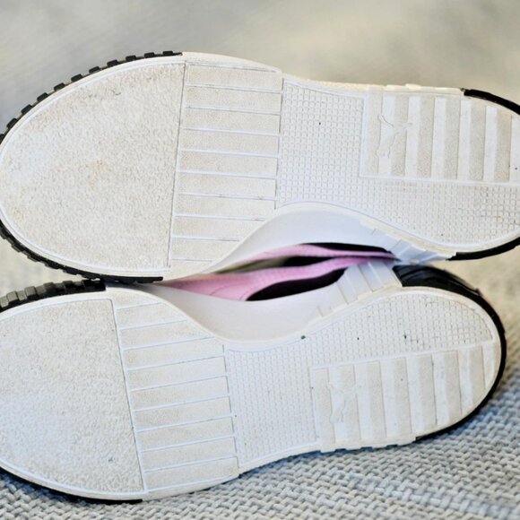 PRE-OWNED Size: 6.5 US Women/5 US Big Kid | PUMA Cali AC Platform Black/Pink - Picture 3 of 12